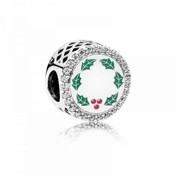 Pandora Jewelry All I Want for Christmas Charm Sale,Sterling Silver,Clear CZ