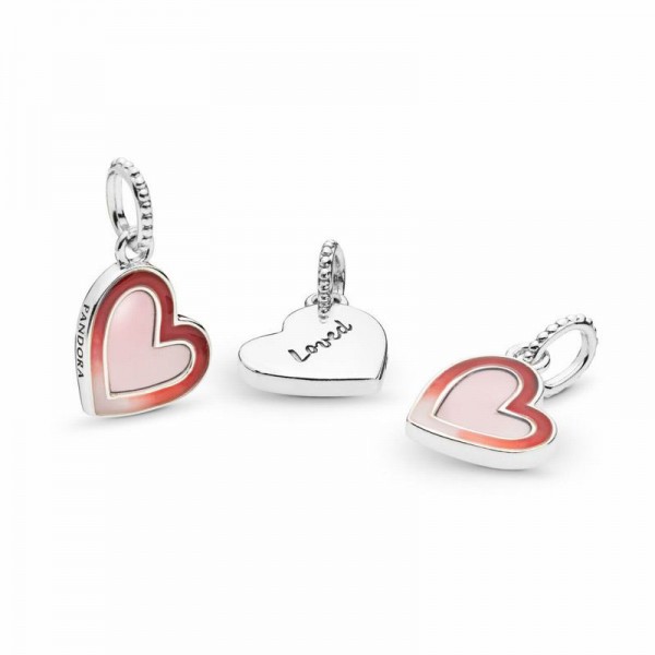 Pandora Jewelry Asymmetric Heart of Love Charm Sale,Sterling Silver