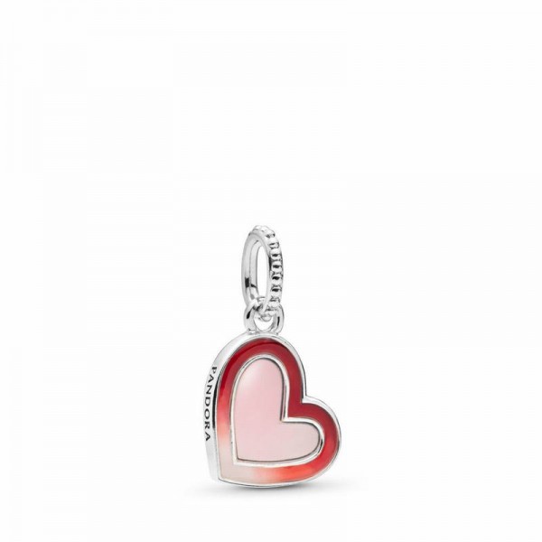 Pandora Jewelry Asymmetric Heart of Love Charm Sale,Sterling Silver