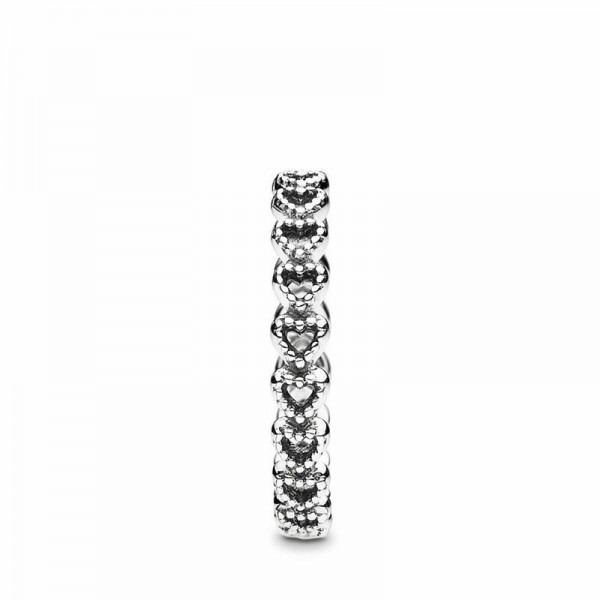 Pandora Jewelry Band of Hearts Ring Sale,Sterling Silver