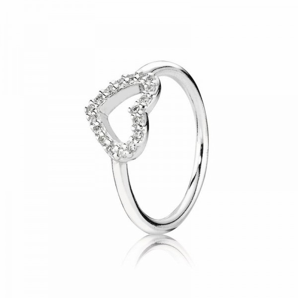 Pandora Jewelry Be My Valentine Ring Sale,Sterling Silver,Clear CZ