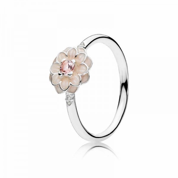 Pandora Jewelry Blooming Dahlia Ring Sale,Sterling Silver,Clear CZ