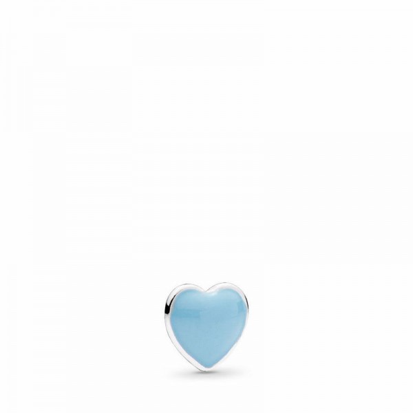 Pandora Jewelry Blue Heart Petite Locket Charm Sale,Sterling Silver