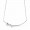 Pandora Jewelry Brilliant Bow Necklace Sale,Sterling Silver,Clear CZ