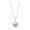 Pandora Jewelry Celebration Hearts Pendant Necklace Sale,Sterling Silver,Clear CZ