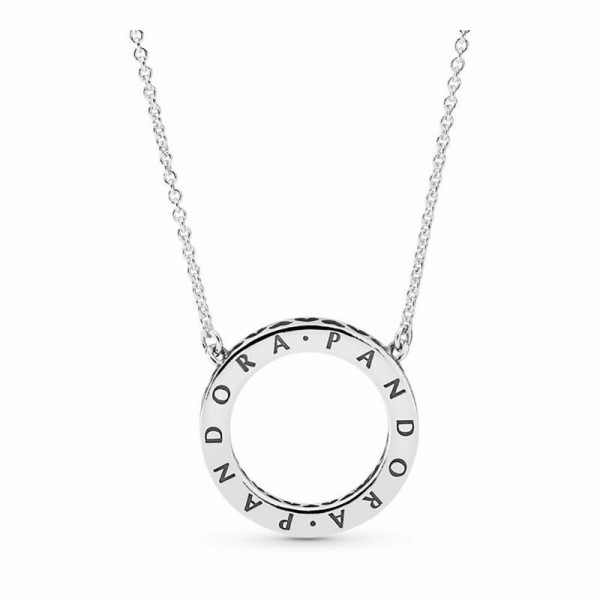 Pandora Jewelry Circle of Sparkle Necklace Sale,Sterling Silver,Clear CZ
