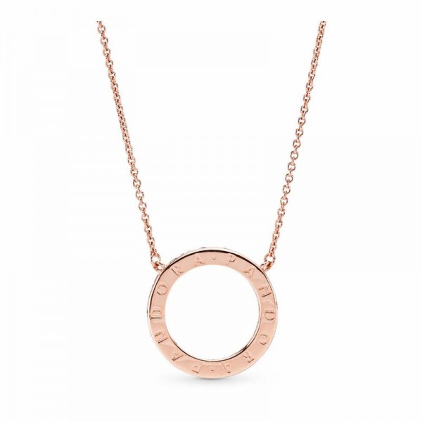 Pandora Jewelry Circle of Sparkle Necklace Sale,Pandora Rose™,Clear CZ