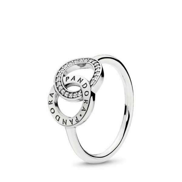 Pandora Jewelry Circles Ring Sale,Sterling Silver,Clear CZ