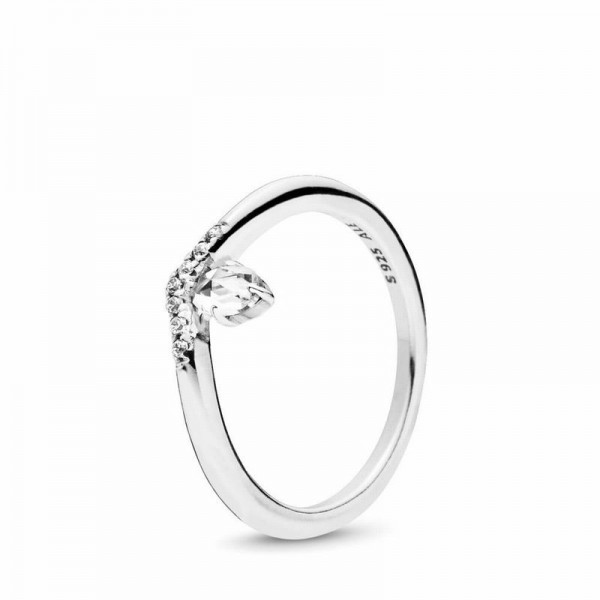 Pandora Jewelry Classic Wish Ring Sale,Sterling Silver,Clear CZ