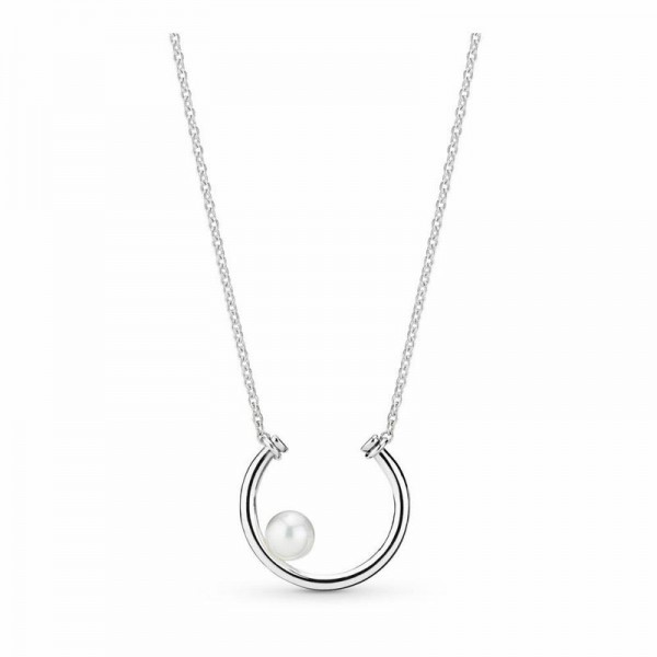 Pandora Jewelry Contemporary Pearl Necklace Sale,Sterling Silver