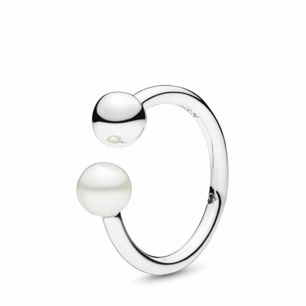 Pandora Jewelry Contemporary Pearl Ring Sale,Sterling Silver