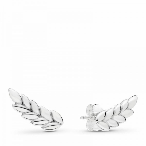 Pandora Jewelry Curved Grains Earrings Sale,Sterling Silver
