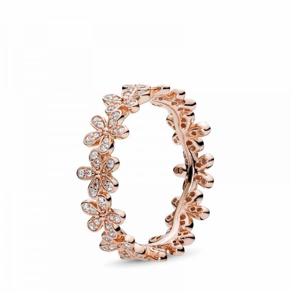 Pandora Jewelry Daisy Flower Ring Sale,Pandora Rose™,Clear CZ