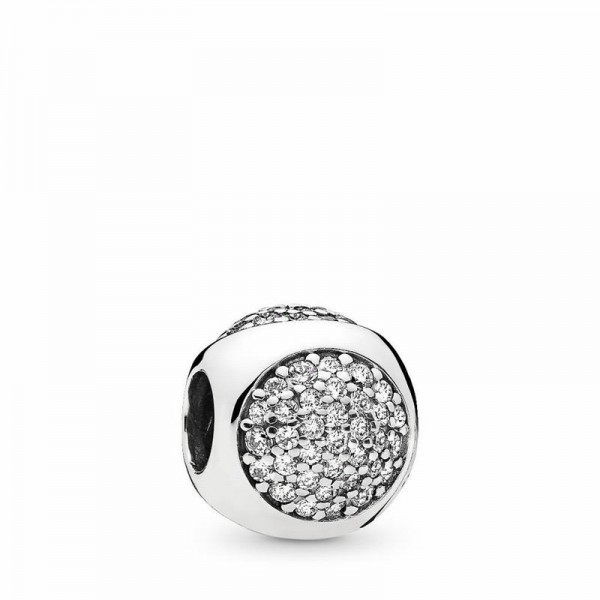 Pandora Jewelry Dazzling Droplet Charm Sale,Sterling Silver,Clear CZ