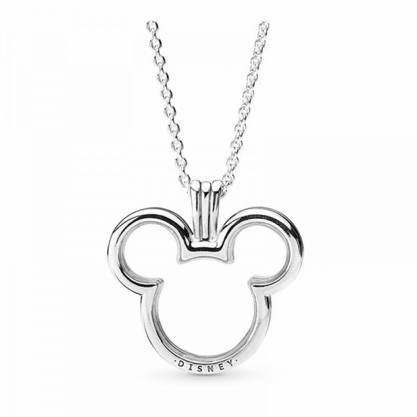 Pandora Jewelry Disney,Mickey Floating Locket Sale,Sterling Silver,Clear CZ