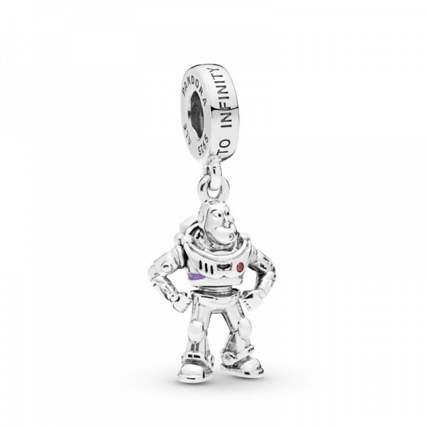 Pandora Jewelry Disney Pixar,Toy Story,Buzz Lightyear Dangle Charm Sale,Sterling Silver,Clear