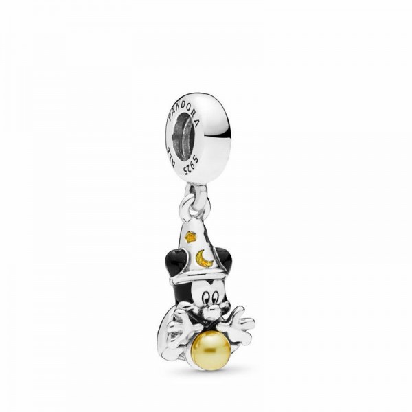 Pandora Jewelry Disney Sorcerer Mickey Dangle Charm Sale,Sterling Silver