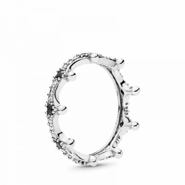 Pandora Jewelry Enchanted Crown Ring Sale,Sterling Silver,Clear CZ