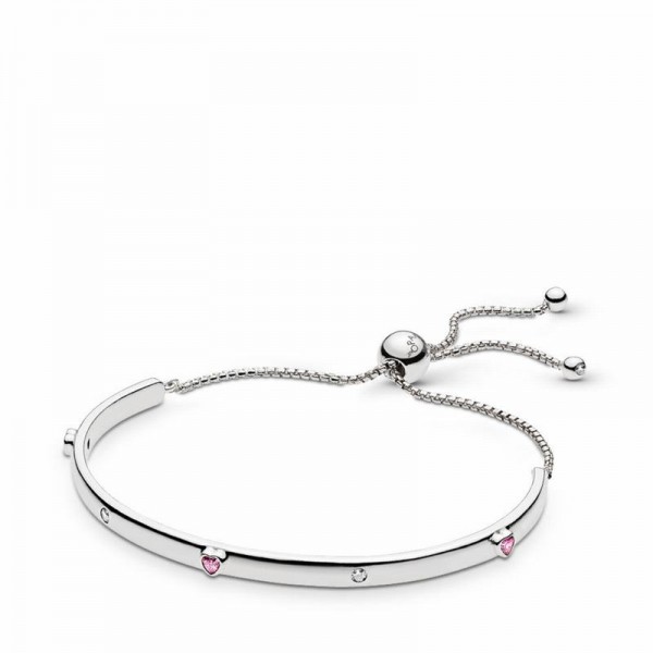 Pandora Jewelry Explosion of Love Bracelet Sale,Sterling Silver,Clear CZ