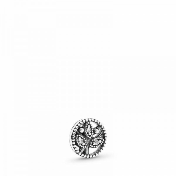 Pandora Jewelry Family Heritage Petite Locket Charm Sale,Sterling Silver,Clear CZ
