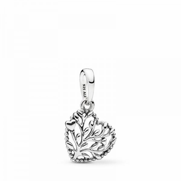 Pandora Jewelry Flourishing Hearts Dangle Charm Sale,Sterling Silver