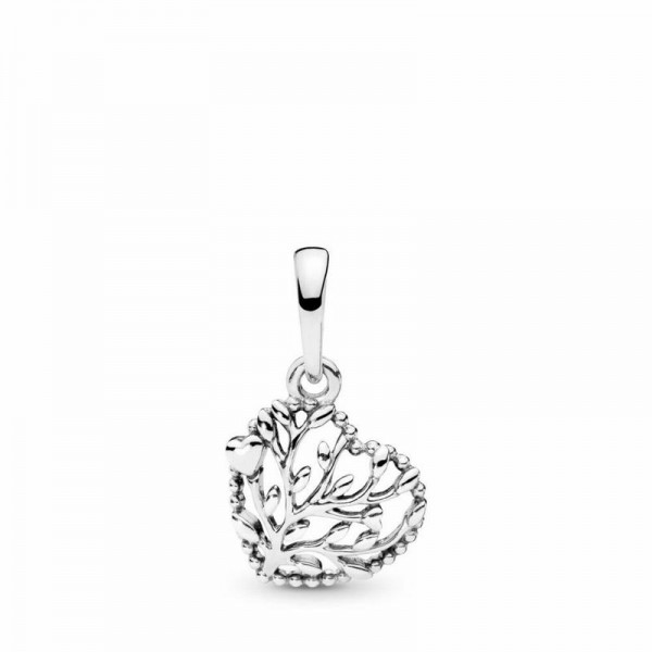 Pandora Jewelry Flourishing Hearts Dangle Charm Sale,Sterling Silver