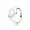 Pandora Jewelry Heart Signet Ring Sale,Sterling Silver,Clear CZ