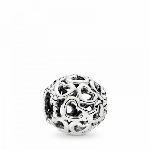 Pandora Jewelry Hearts All Over Charm Sale,Sterling Silver