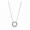 Pandora Jewelry Hearts of Pandora Jewelry Necklace Sale,Sterling Silver,Clear CZ