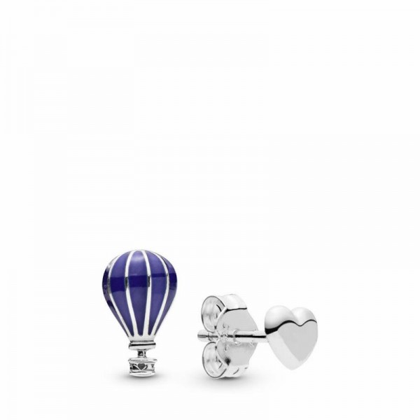 Pandora Jewelry Hot Air Balloon & Heart Stud Earrings Sale,Sterling Silver
