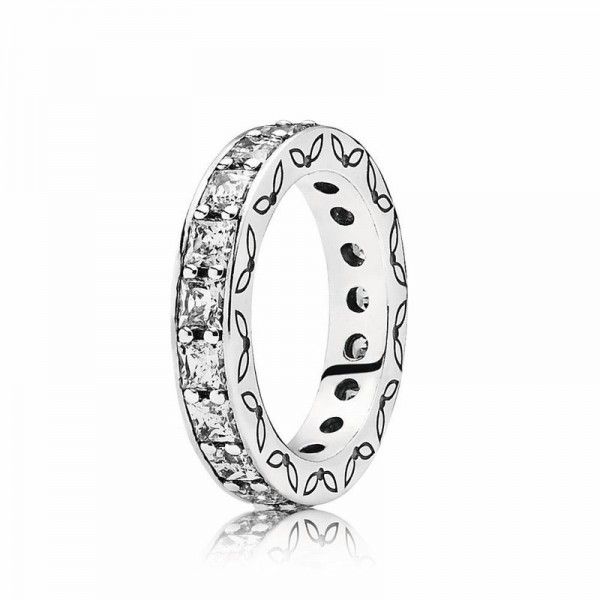 Pandora Jewelry Infinity Stackable Ring Sale,Sterling Silver,Clear CZ