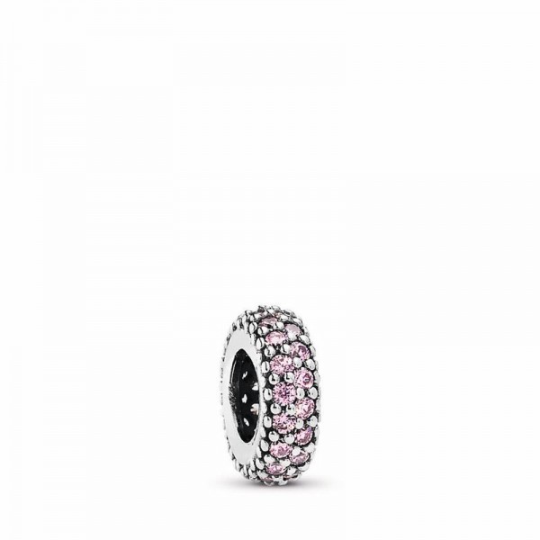Pandora Jewelry Inspiration Within Spacer Charm Sale,Sterling Silver,Clear CZ