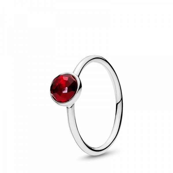 Pandora Jewelry July Droplet Ring Sale,Sterling Silver