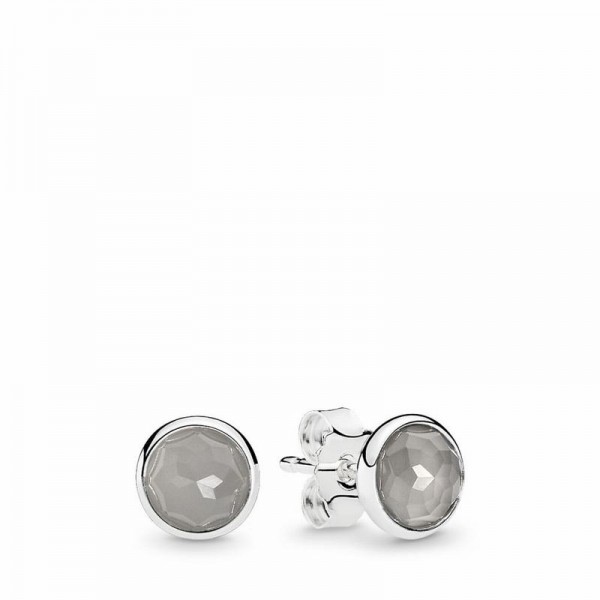 Pandora Jewelry June Droplets Stud Earrings Sale,Sterling Silver