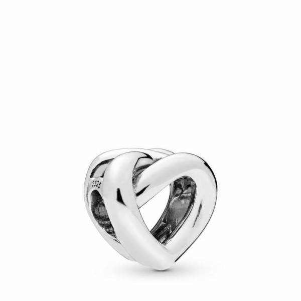 Pandora Jewelry Knotted Heart Charm Sale,Sterling Silver