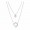 Pandora Jewelry Layered Heart Necklace Sale,Pandora Rose™