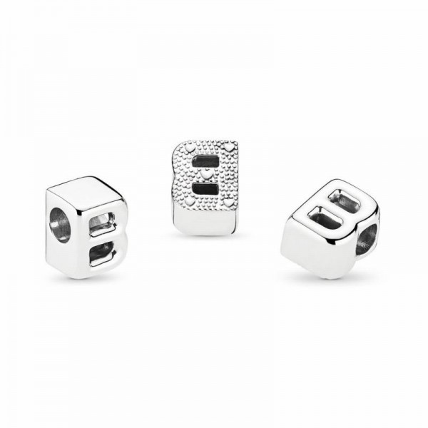 Pandora Jewelry Letter B Charm Sale,Sterling Silver