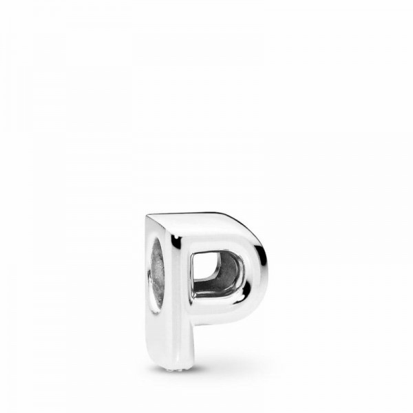 Pandora Jewelry Letter P Charm Sale,Sterling Silver