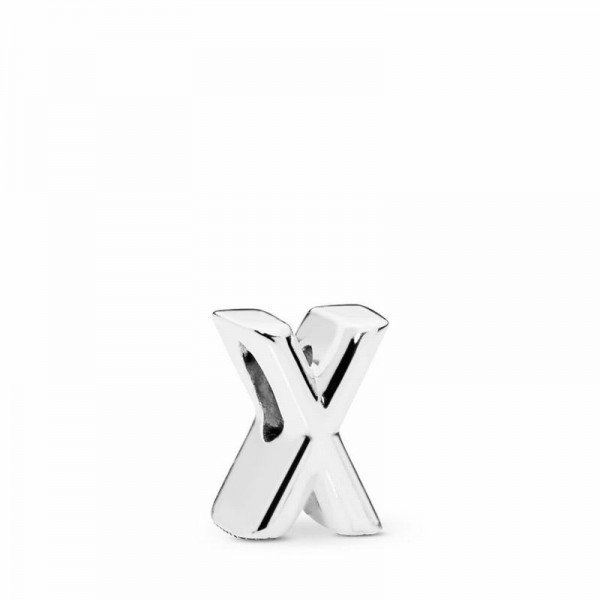 Pandora Jewelry Letter X Charm Sale,Sterling Silver