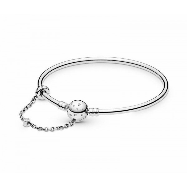 Pandora Jewelry Limited Edition True Uniqueness Charm Bangle Sale,Sterling Silver