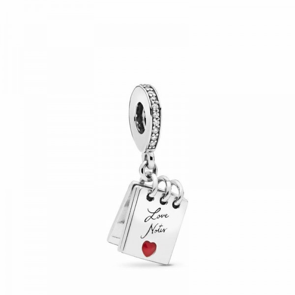 Pandora Jewelry Love Notes Charm Sale,Sterling Silver,Clear CZ
