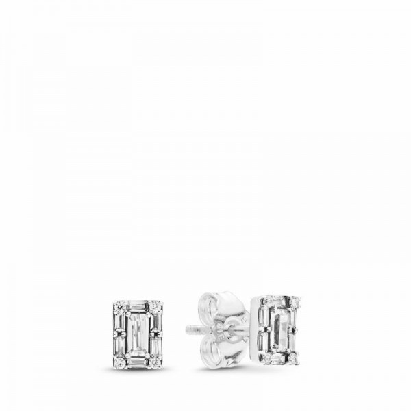 Pandora Jewelry Luminous Ice Stud Earrings Sale,Sterling Silver,Clear CZ
