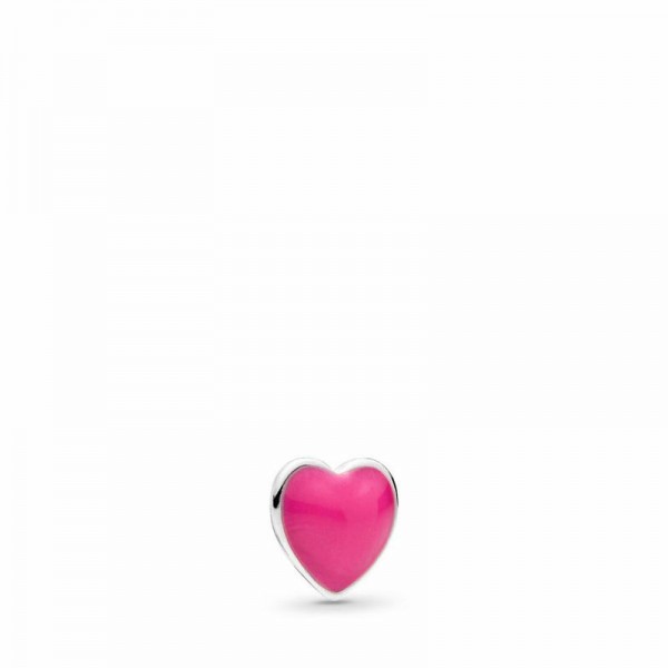 Pandora Jewelry Magenta Heart Petite Locket Charm Sale,Sterling Silver