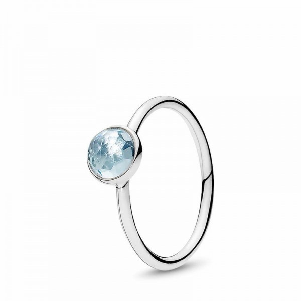 Pandora Jewelry March Droplet Ring Sale,Sterling Silver