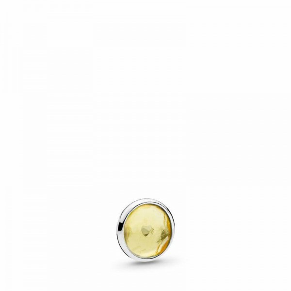 Pandora Jewelry November Droplet Petite Locket Charm Sale,Sterling Silver