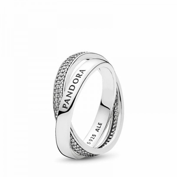 Pandora Jewelry Promise Ring Sale,Sterling Silver,Clear CZ