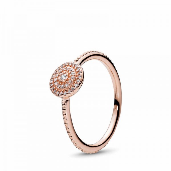 Pandora Jewelry Radiant Elegance Ring Sale,Pandora Rose™,Clear CZ