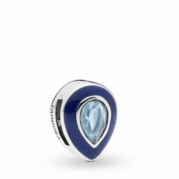 Pandora Jewelry Reflexions™ Dazzling Droplet Clip Charm Sale,Sterling Silver