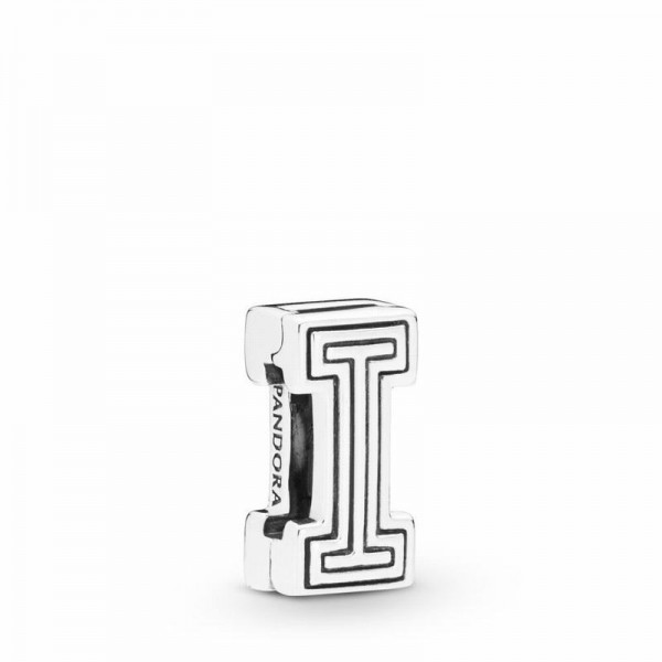 Pandora Jewelry Reflexions™ Letter I Clip Charm Sale,Sterling Silver