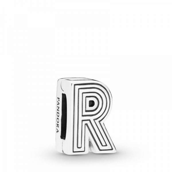 Pandora Jewelry Reflexions™ Letter R Clip Charm Sale,Sterling Silver